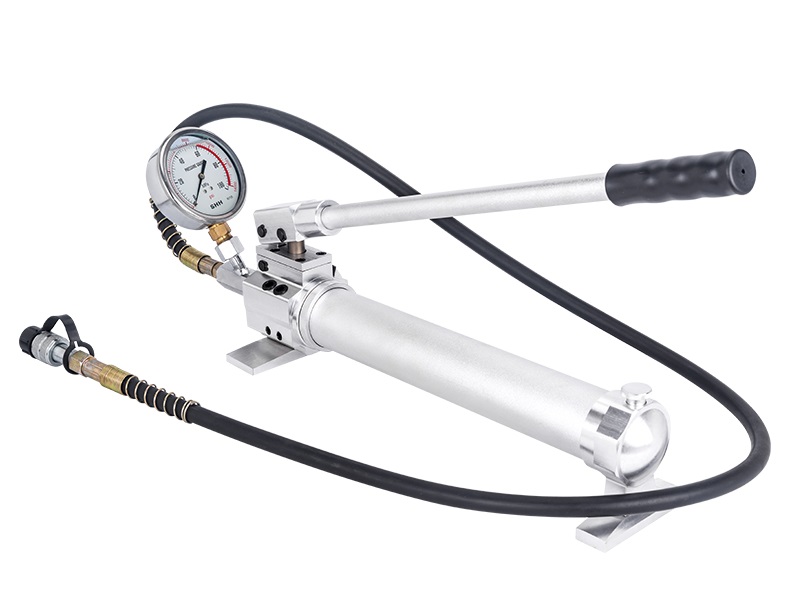 2- Speed Aluminium Hydraulic Hand Pump c/w gauge